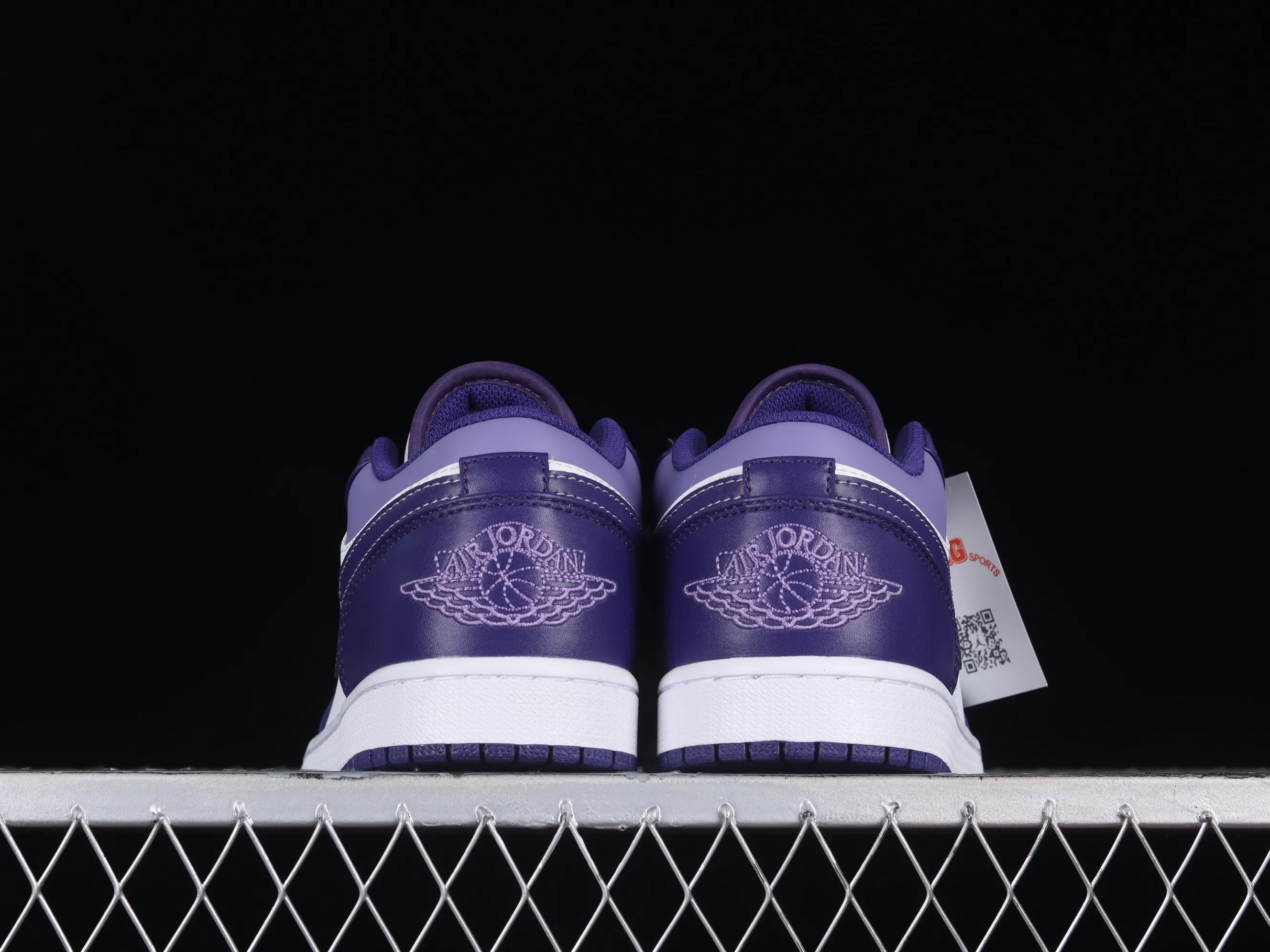 All categories Air Jordan Jordan series basketball shoes Air Jordan 1 Low Z version Air Jordan 1 Low AJ1 Joe 1 white and purple low-top cultural casual sneakers 553558-515